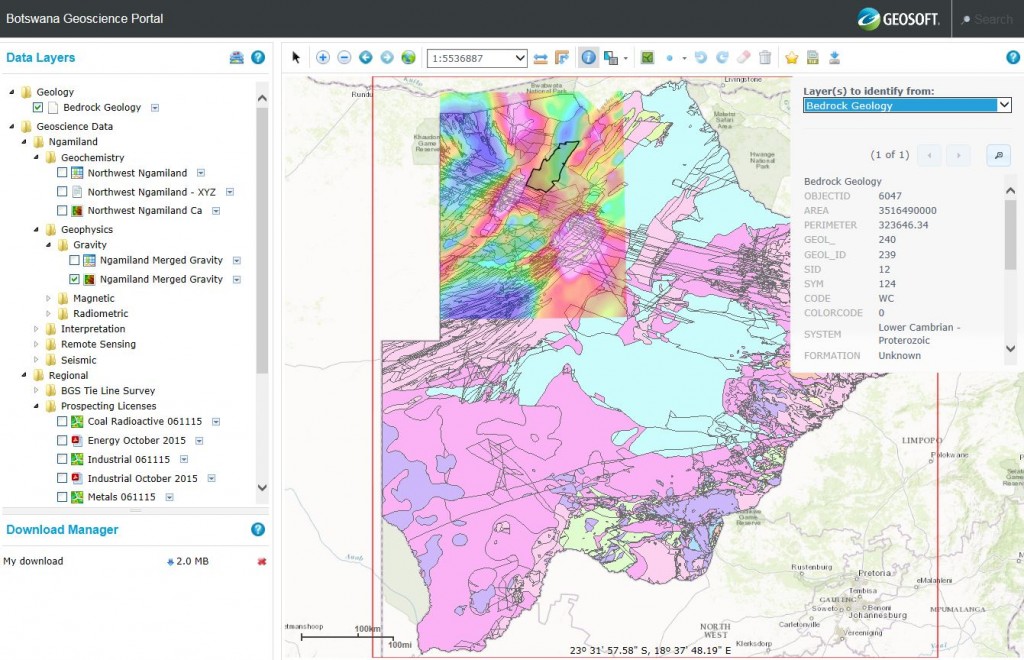 Botswana Geoscience Portal 
