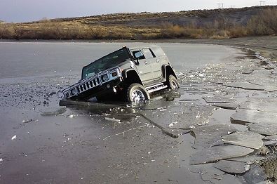 icy crash