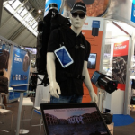 The Microsoft backpack system, on display at InterGEO, incorporates Velodyne’s VLP-16 LiDAR Puck